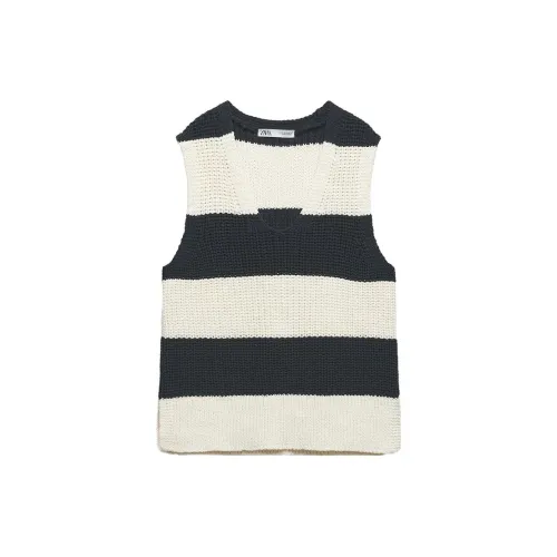 ZARA Tank Tops Women's White