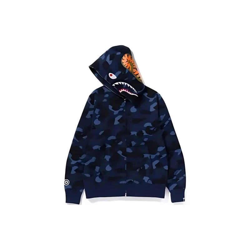 Bape Color Camo Shark Pullover Hoodie-7