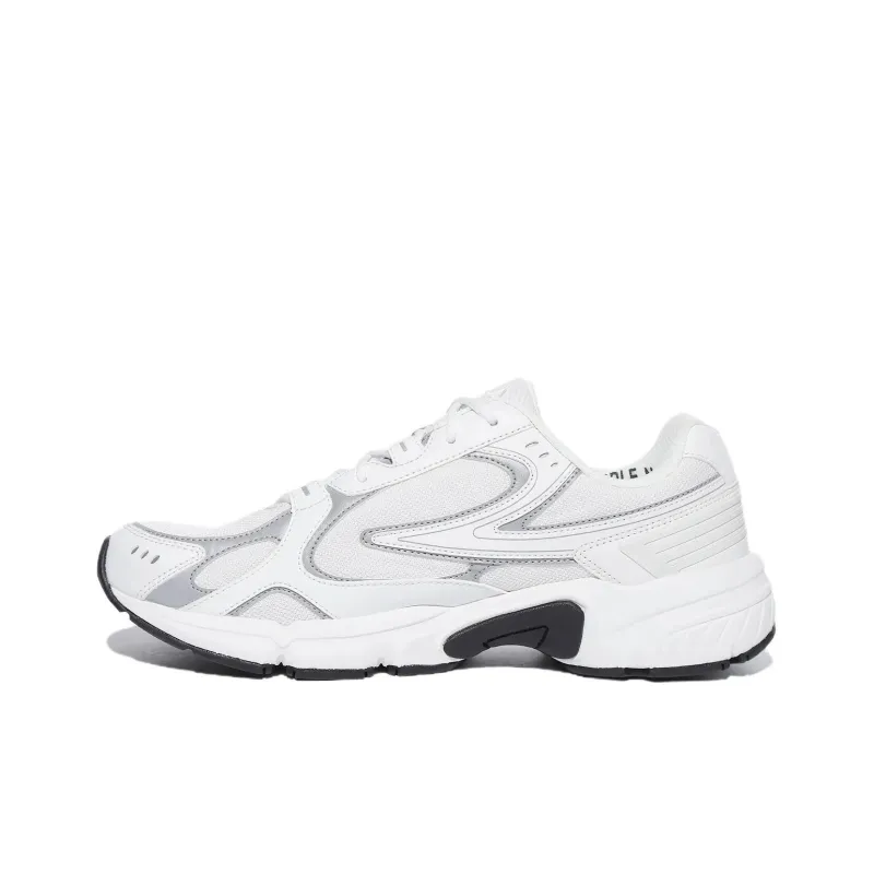 FILA Recharge Anti Slip Wear Resistant Low Top Casual Shoes Unisex White Gray-2