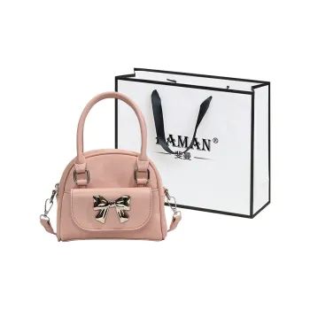 FAMAN PU One Shoulder Handbag Women's White/Black/Blue/Pink
