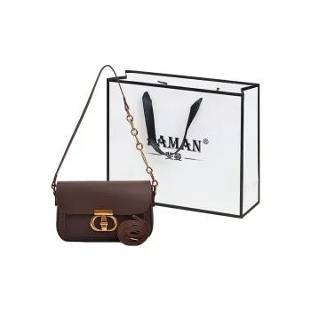 FAMAN PU Shoulder Bag Regular Women's Plain Coffee/Plain Brown/Plain Black/Matte Coffee/Matte Brown/Matte Black
