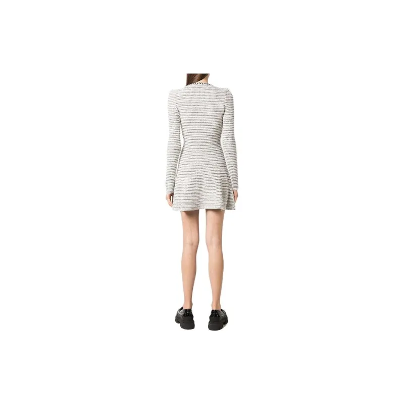 Self portrait Long Sleeved Dresses Women's White-1