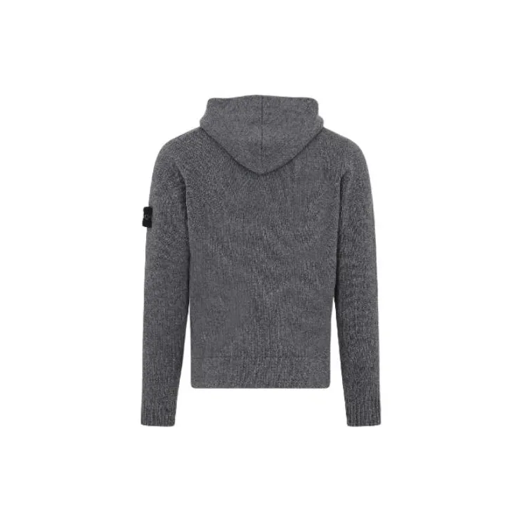STONE ISLAND Compass motif Virgin Wool Hoodie-1