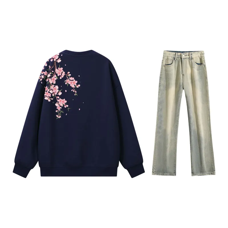 SUNSETMONENT Sweatshirt Set Unisex-35