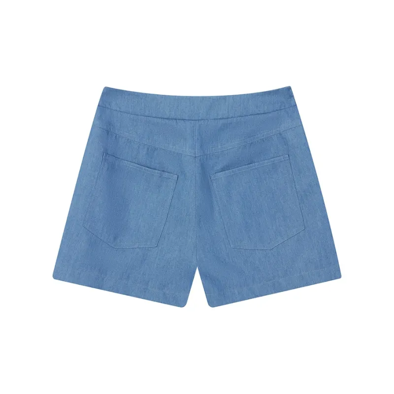 Ouyang Denim Shorts Women's Denim Blue-1