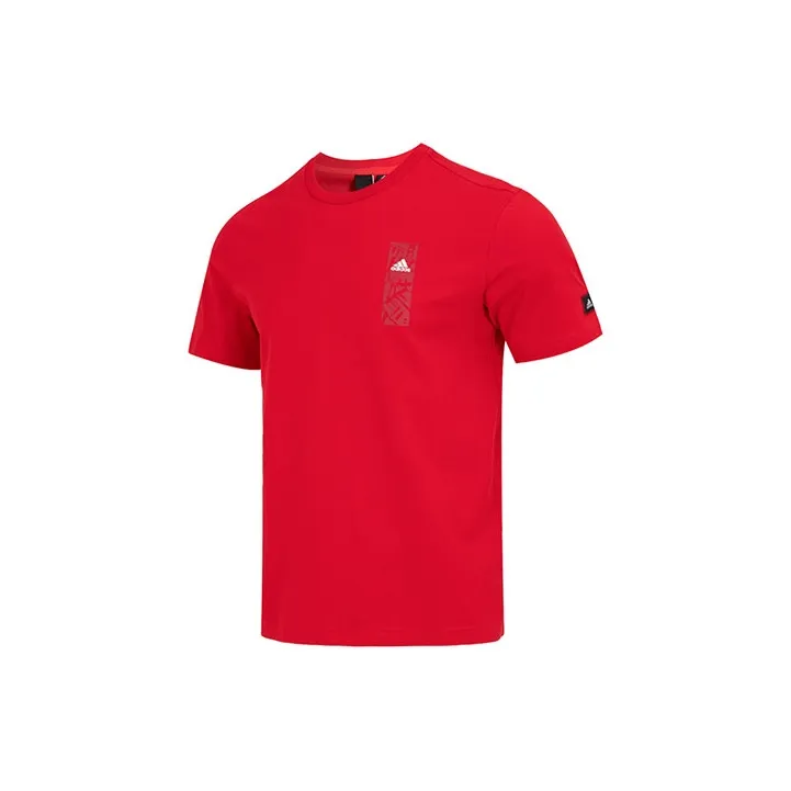 Adidas CNY T Shirts Men Red-0