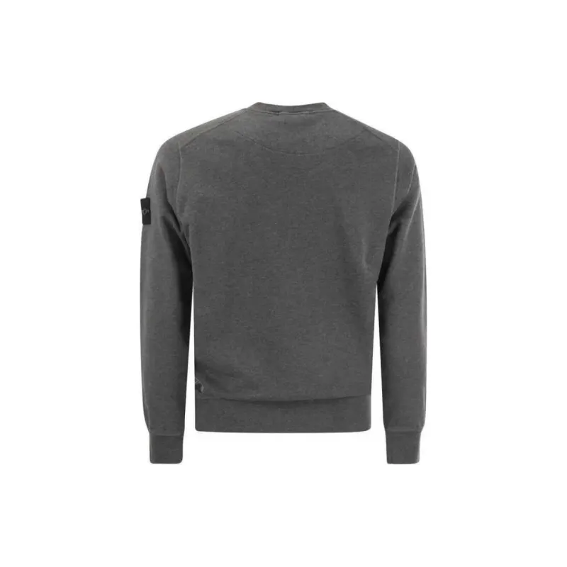 STONE ISLAND 63020 Brushed Cotton Fleece Crewneck-1