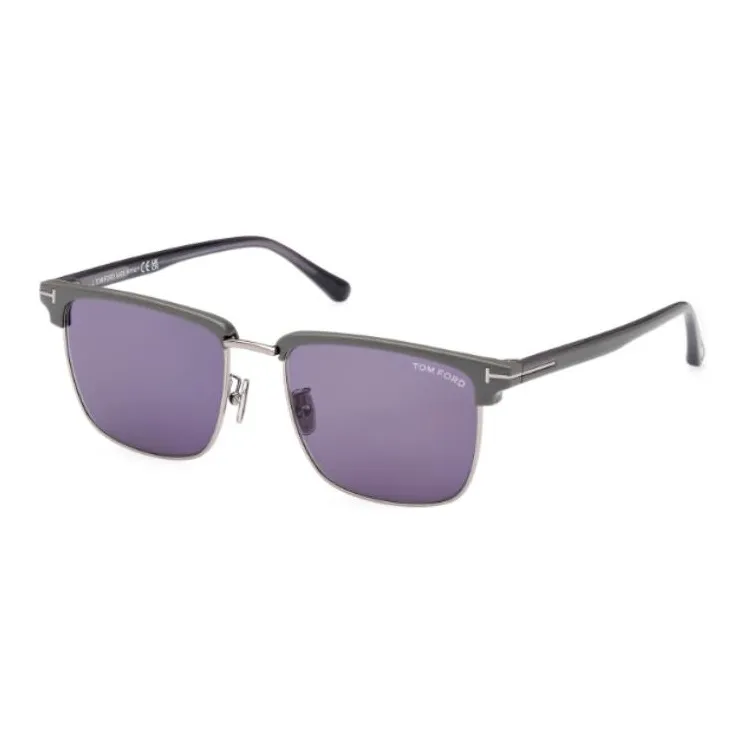 TOM FORD Plastic Square Sunglasses Men's Black-0