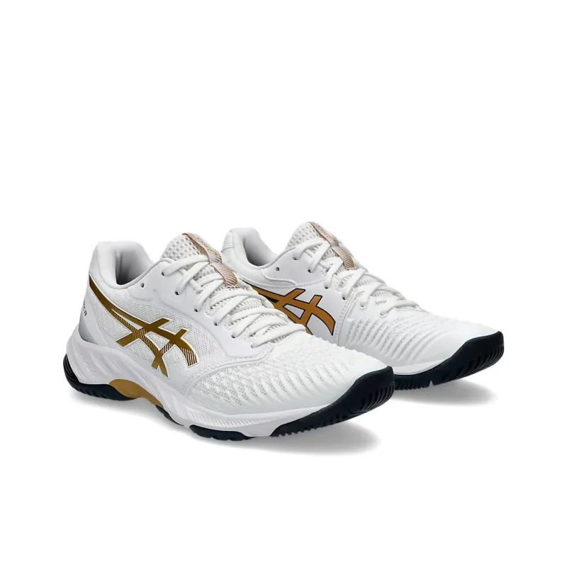 Asics Netburner Ballistic Ff 3 'White Pure Gold' Women's-4