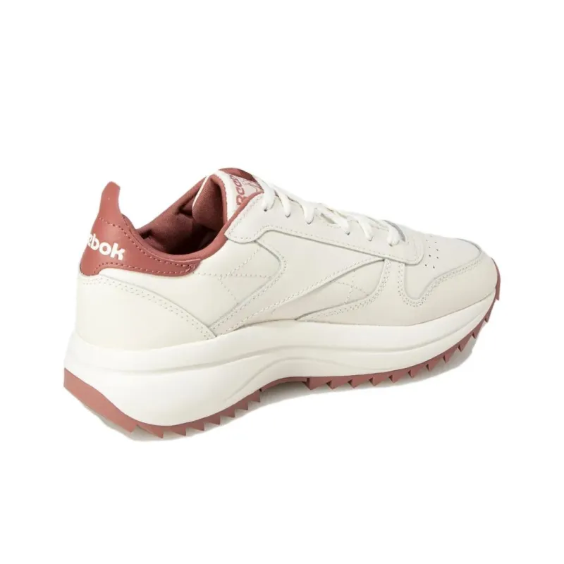 Reebok Anti Slip Wear Resistant Low Top Casual Shoes Women's Beige White Pink-3
