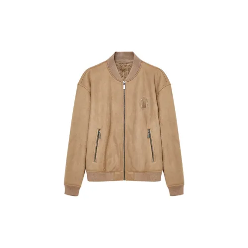 DKNY Jackets Men Light Coffee