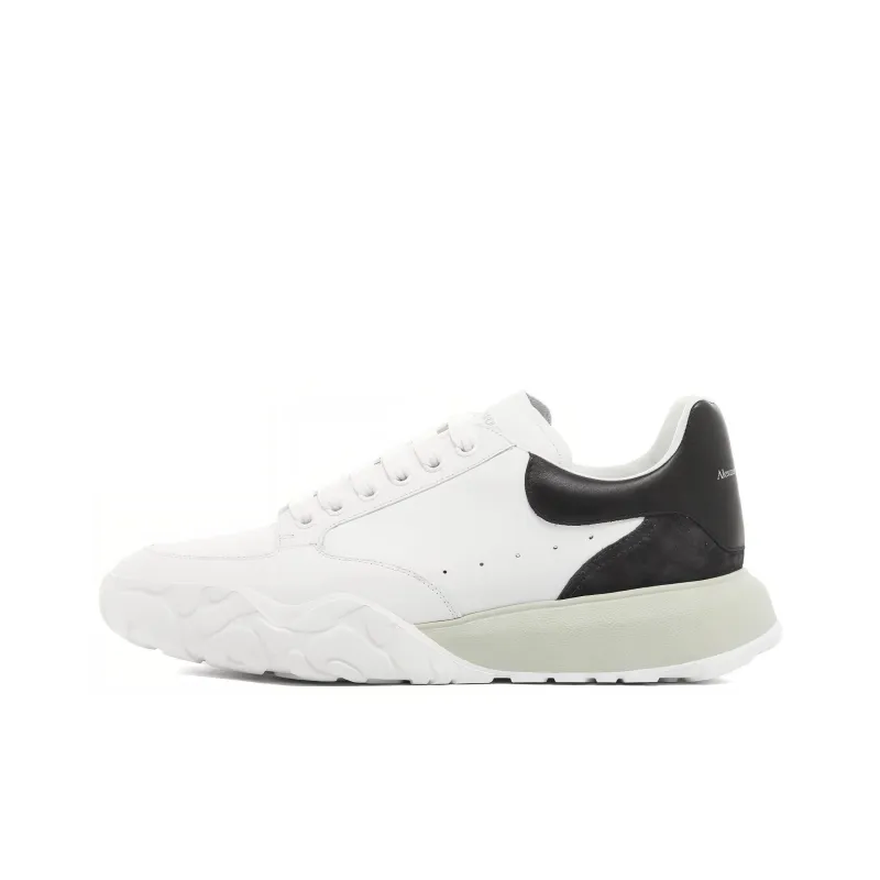 Alexander McQueen Court Trainer Cushioning, Slip Resistant, And Abrasion Resistant Low Top Casual Shoes Men's White-0