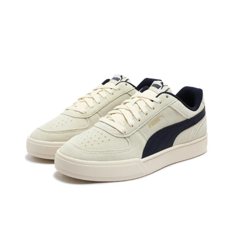 PUMA Caven Durable Breathable Low-Top Skateboard Shoes Unisex Beige-2