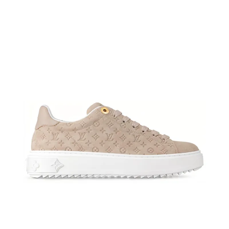 LOUIS VUITTON Time Out Sneakers 'Beige Minimonogram' Women's-1