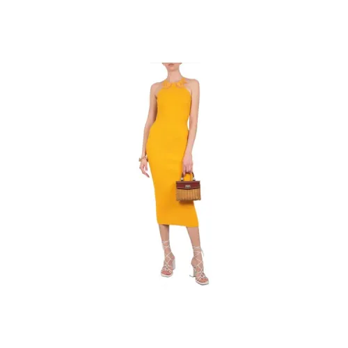 Self-portrait Sleeveless Dresses Women's Yellow