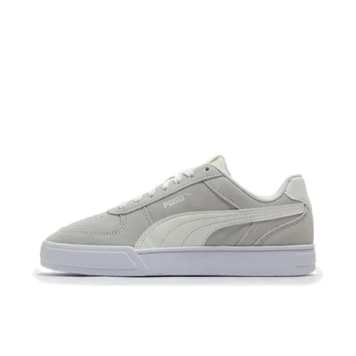 PUMA Caven Breathable Low Top Skateboard Shoes Unisex Gray White