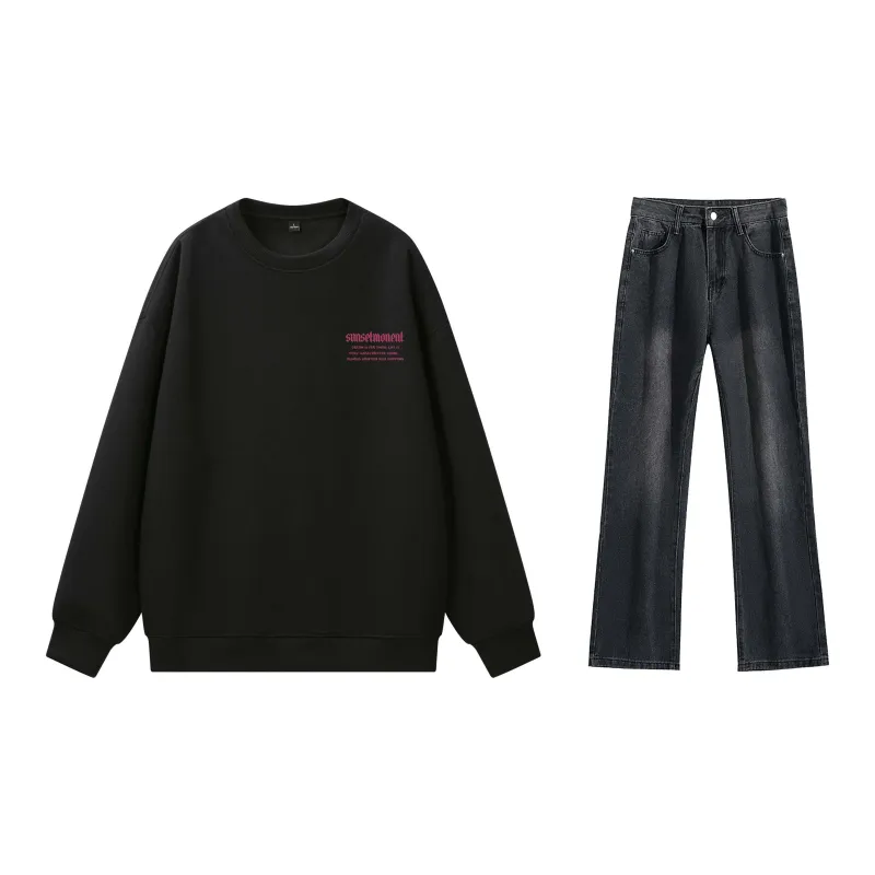 SUNSETMONENT Sweatshirt Set Unisex-1