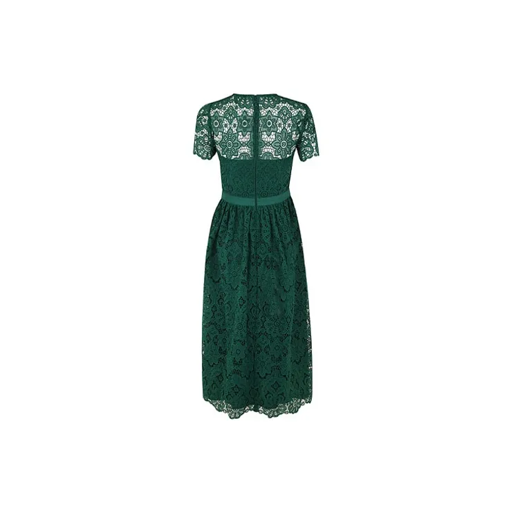 Self-portrait Lace-pattern Midi Dress-1