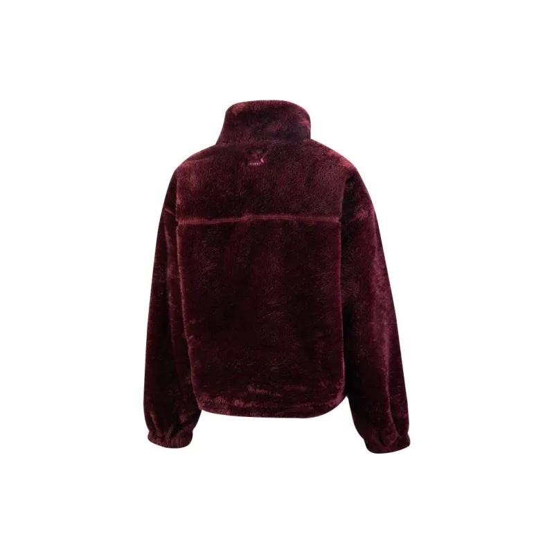 PUMA Velvet Jackets Women's Fuchsia-1