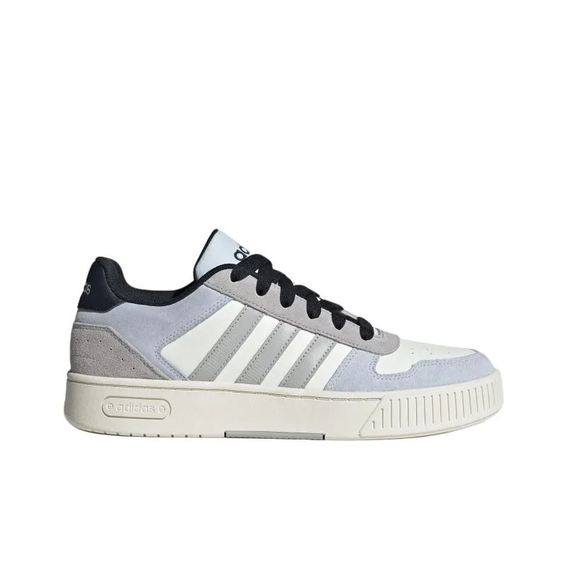 Adidas Neo D PAD Anti Slip Wear Resistant Low Top Skateboard Shoes Unisex White Gray Blue-1