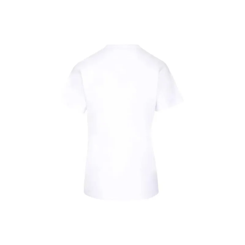 Maison Kitsune Logo Embroidered Crewneck T Shirt-1