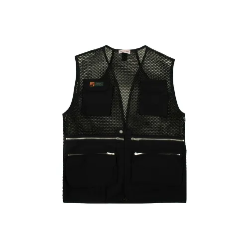 PALM ANGELS Multipocket Mesh Fabric Vest 