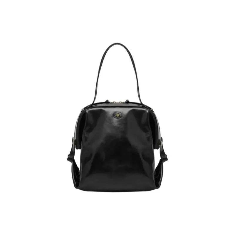 Vivienne Westwood Cow Leather Handbag Unisex Black-1