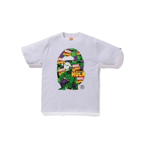 Marvel X A BATHING APE Bape T-Shirts Unisex