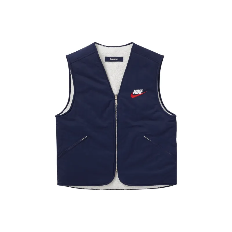 Supreme Nike Reversible Nylon Sherpa Vest-1