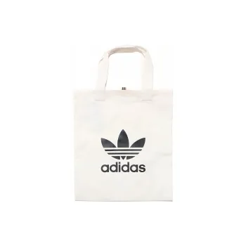 Adidas Originals Cotton Fabric Handbag Tote Bag Shopping Bag Shoulder Bag Regular Unisex White