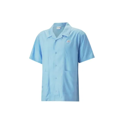 PUMA Downtown Shirts Men Light Blue