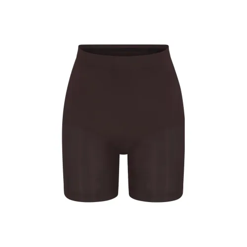 SKIMS SEAMLESS SCULPT MID THIGH SHORT Underpants Women's Espresso/Coffee
