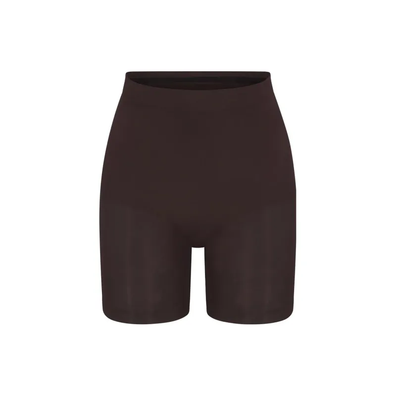 SKIMS SEAMLESS SCULPT MID THIGH SHORT Underpants Women's Espresso/Coffee-0