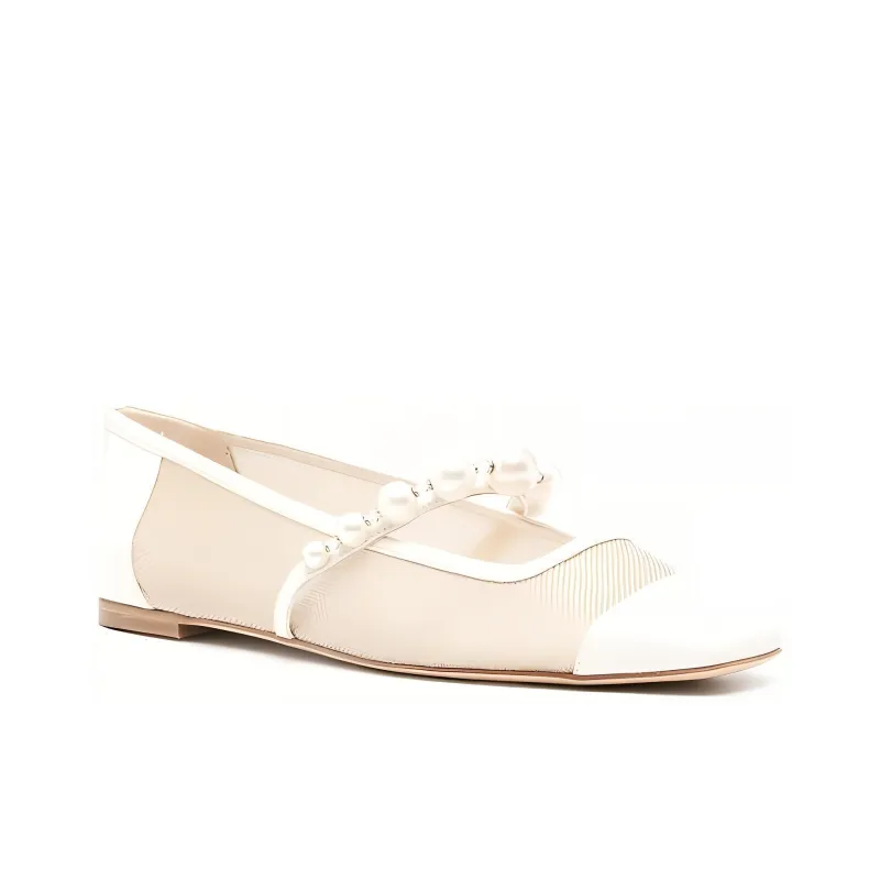 Jimmy Choo Ade Square-toe Ballerina Shoes-2