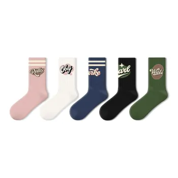 Primeet Mid Calf Socks Unisex 5 Pack