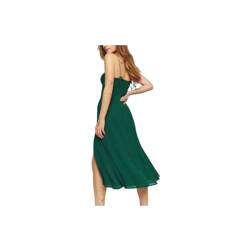 Reformation Slip Dresses Women's Emeralds-1