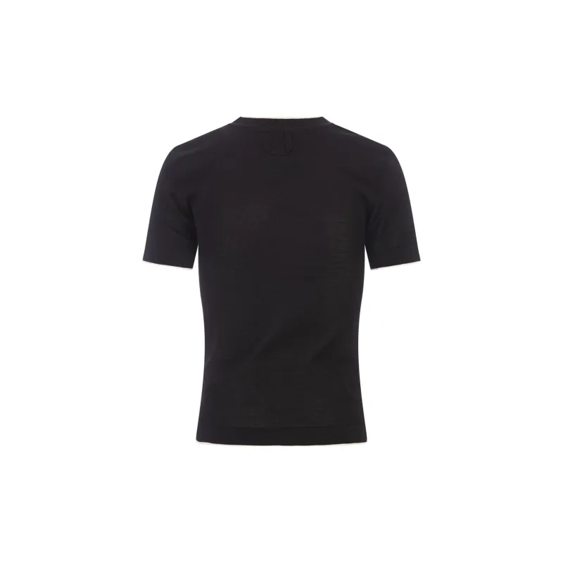 Jacquemus Knit Short Sleeve T Shirt 'Black'-1