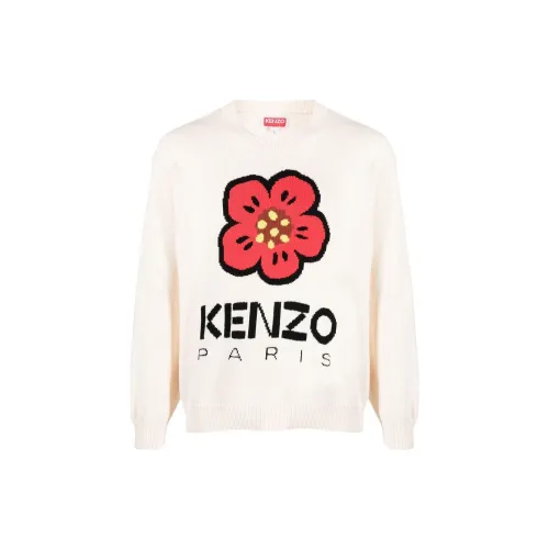 KENZO Boke Flower-intarsia Crew-neck Jumper