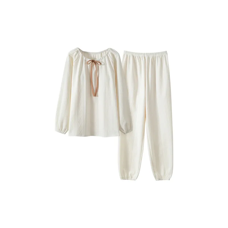 Mulong Family Pajama Set Women's White-0
