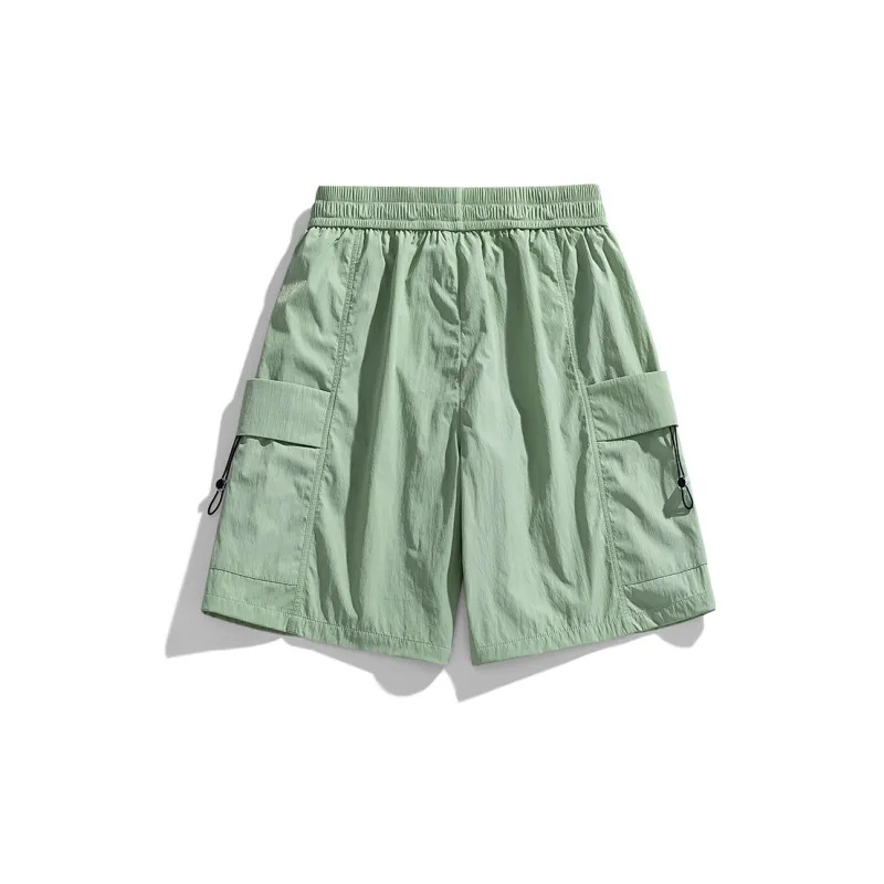 PAINT STAIN Cargo Shorts Unisex Black-21
