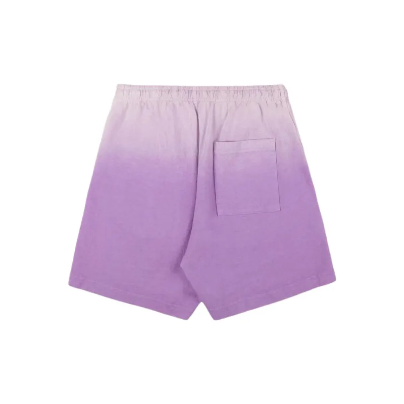SPORTY & RICH Gradient effect Cotton Track Shorts-1