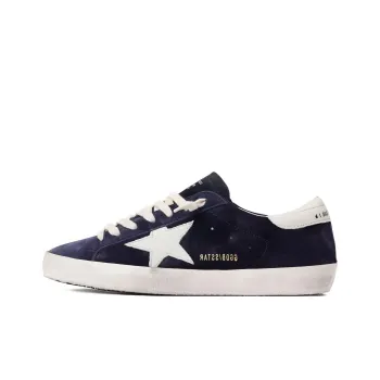 Golden Goose Super Star Navy Suede White
