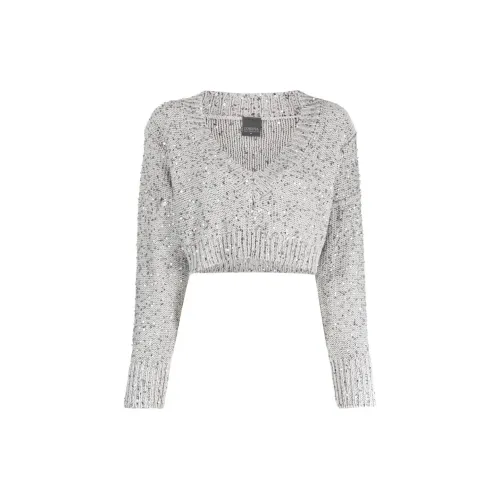 LORENA ANTONIAZZI V-neck Cropped Jumper