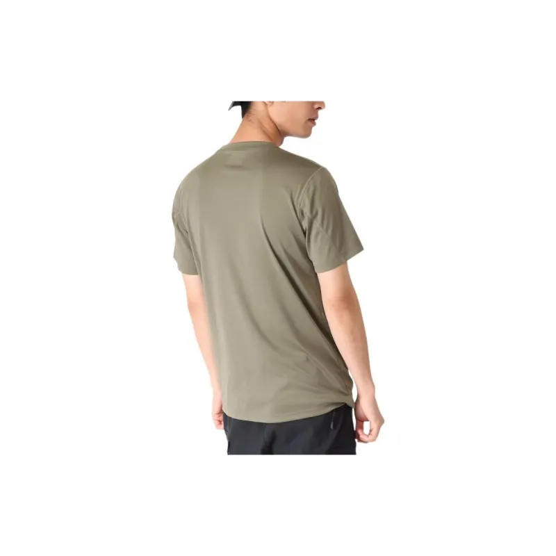 Columbia Crew Neck Fitted Straight Short-Sleeved T-Shirt Men's Green-1