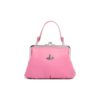 Vivienne Westwood Granny Frame Nappa Leather Handbag Wallet Women's Pink
