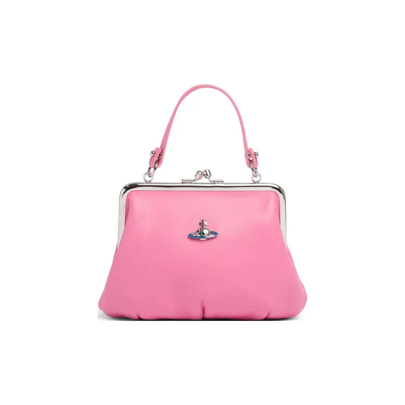 Vivienne Westwood Granny Frame Nappa Leather Handbag Wallet Women's Pink-0