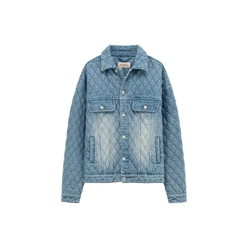 NO ONE ELSE Puffer Jackets Women's Denim Blue