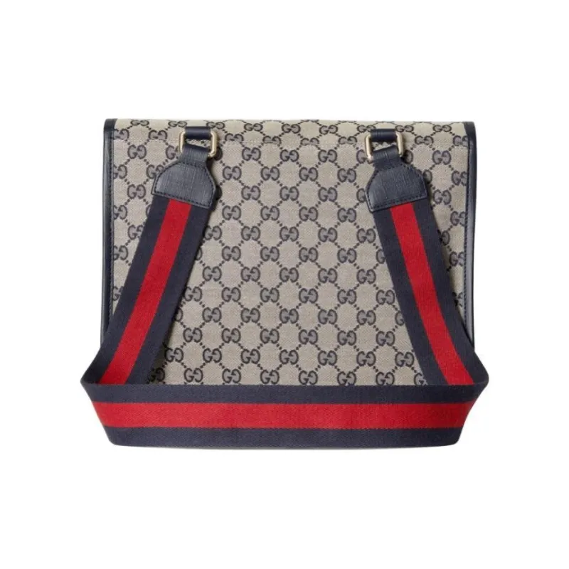GUCCI GG Canvas Messenger Bag Shoulder Bag Crossbody Bag Kids' Beige-3