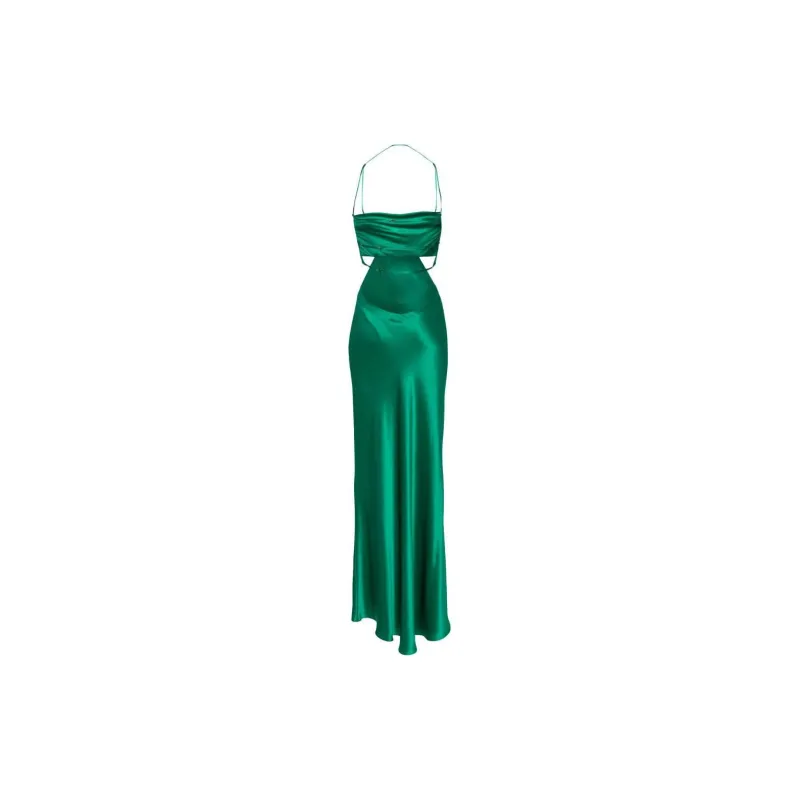 Michelle Mason Silk Maxi Dress-1