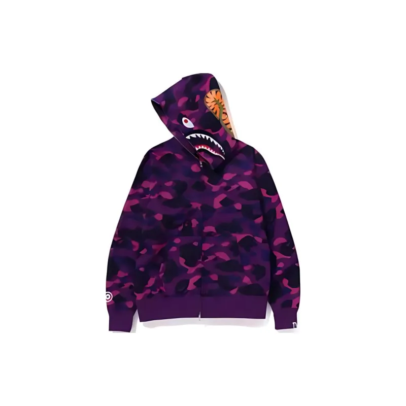 Bape Color Camo Shark Pullover Hoodie-4